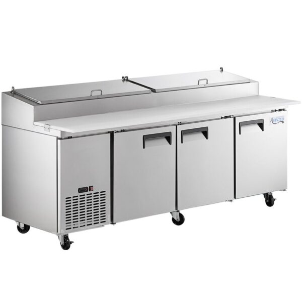 Avantco 3 Door Refrigerated Pizza Prep Table